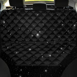 Black Space Print Pet Car Back Seat Cover