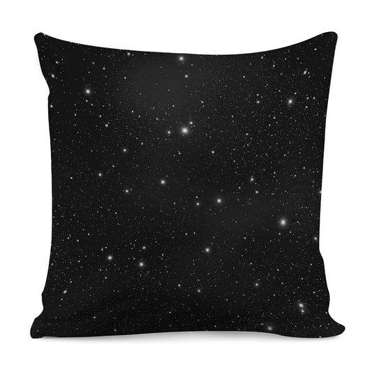 Black Space Print Pillow Cover