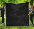 Black Space Print Quilt