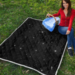 Black Space Print Quilt