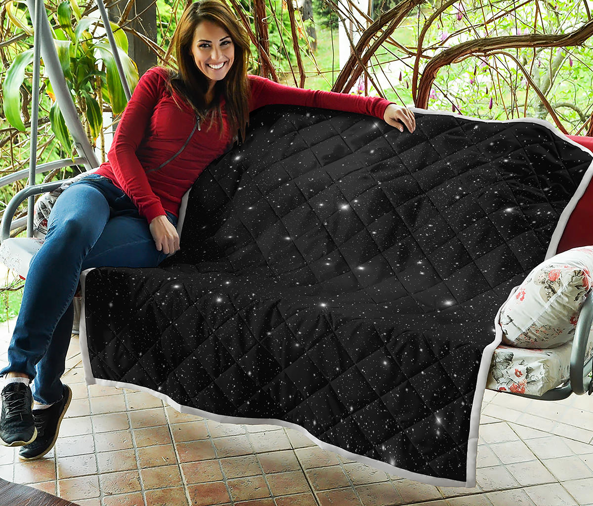 Black Space Print Quilt
