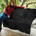 Black Space Print Quilt