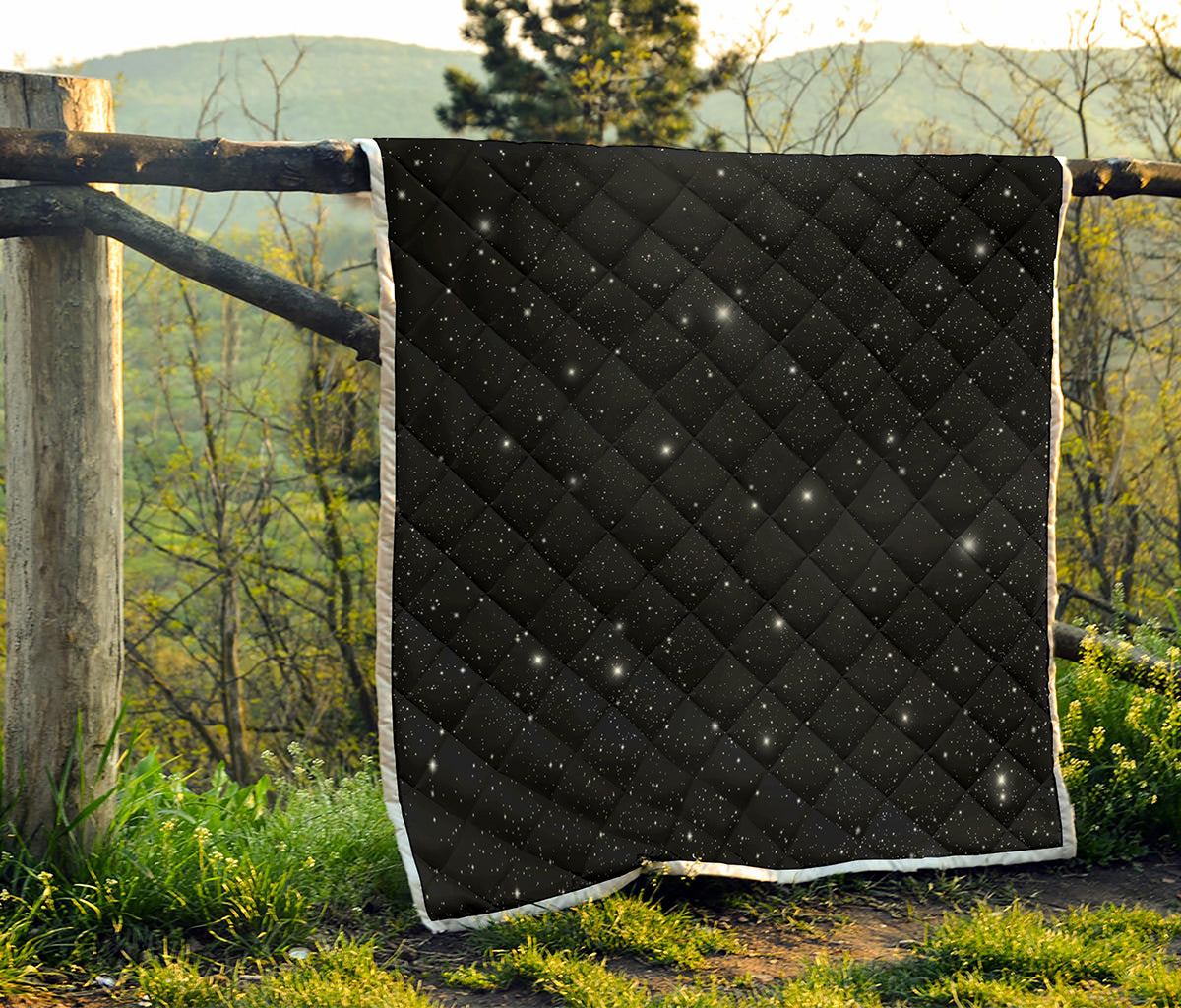 Black Space Print Quilt