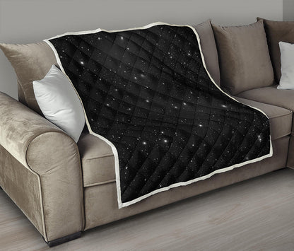 Black Space Print Quilt