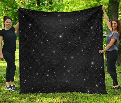 Black Space Print Quilt