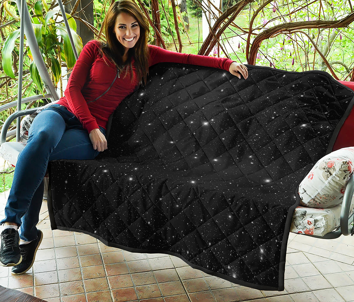 Black Space Print Quilt
