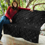 Black Space Print Quilt