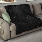 Black Space Print Quilt