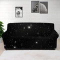 Black Space Print Sofa Cover