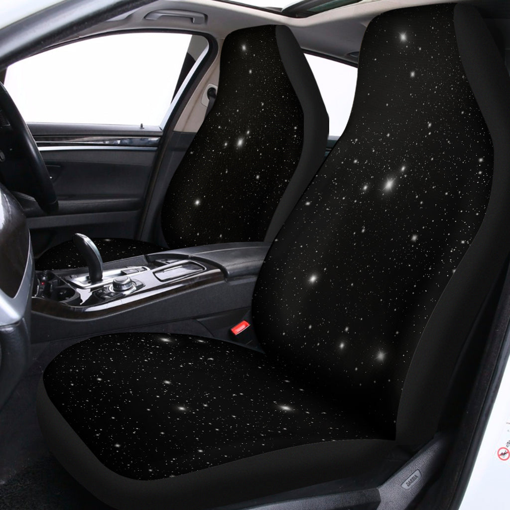Black Space Print Universal Fit Car Seat Covers