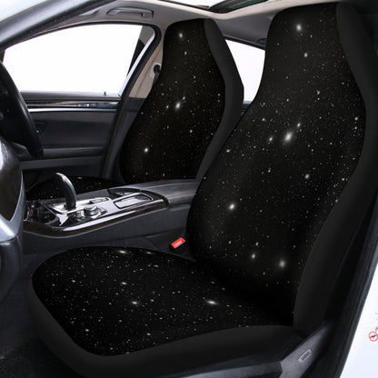 Black Space Print Universal Fit Car Seat Covers