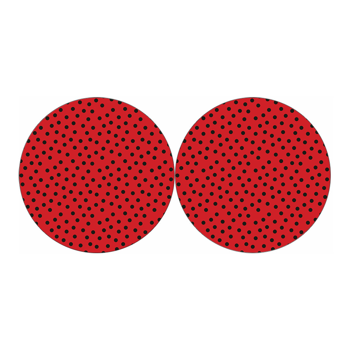 Black Spots Ladybird Pattern Print Car Coasters