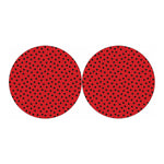 Black Spots Ladybird Pattern Print Car Coasters