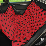 Black Spots Ladybird Pattern Print Pet Car Back Seat Cover