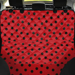 Black Spots Ladybird Pattern Print Pet Car Back Seat Cover