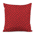 Black Spots Ladybird Pattern Print Pillow Cover