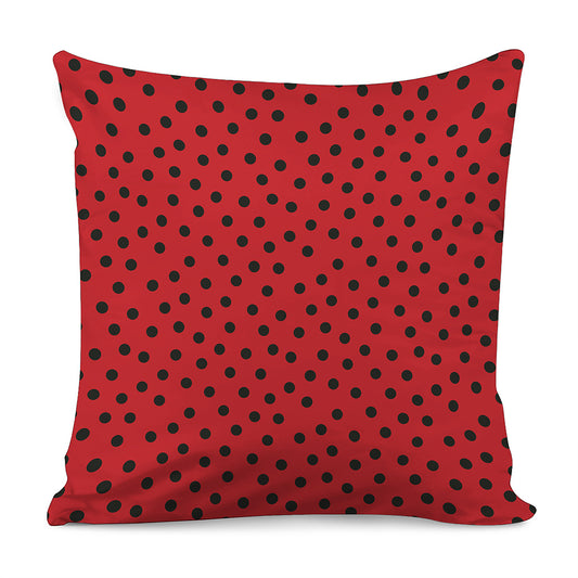 Black Spots Ladybird Pattern Print Pillow Cover