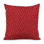 Black Spots Ladybird Pattern Print Pillow Cover