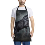 Black Stallion Horse Print Apron