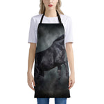 Black Stallion Horse Print Apron