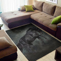 Black Stallion Horse Print Floor Mat