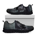Black Stallion Horse Print Black Running Shoes
