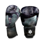 Black Stallion Horse Print Boxing Gloves