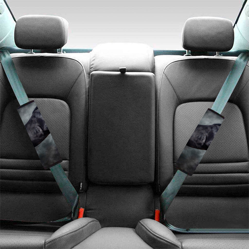 Black Stallion Horse Print Car Seat Belt Covers