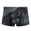 Black Stallion Horse Print Men's Boxer Briefs