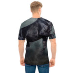 Black Stallion Horse Print Men's T-Shirt