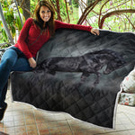 Black Stallion Horse Print Quilt