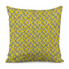Black Striped Daffodil Pattern Print Pillow Cover