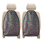 Black Striped Ice Cream Pattern Print Car Seat Organizers