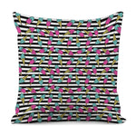 Black Striped Ice Cream Pattern Print Pillow Cover