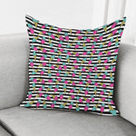Black Striped Ice Cream Pattern Print Pillow Cover