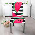 Black Striped Watermelon Pattern Print Dining Chair Slipcover