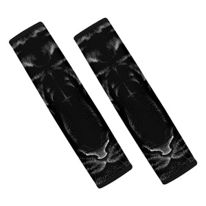 Black Tiger Portrait Print Car Seat Belt Covers