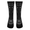 Black Tiger Portrait Print Crew Socks