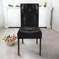 Black Tiger Portrait Print Dining Chair Slipcover