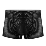 Black Tiger Portrait Print Men's Boxer Briefs
