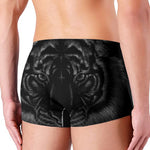 Black Tiger Portrait Print Men's Boxer Briefs