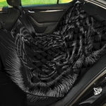 Black Tiger Portrait Print Pet Car Back Seat Cover