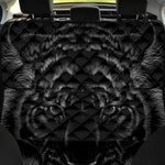 Black Tiger Portrait Print Pet Car Back Seat Cover