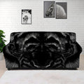 Black Tiger Portrait Print Sofa Cover