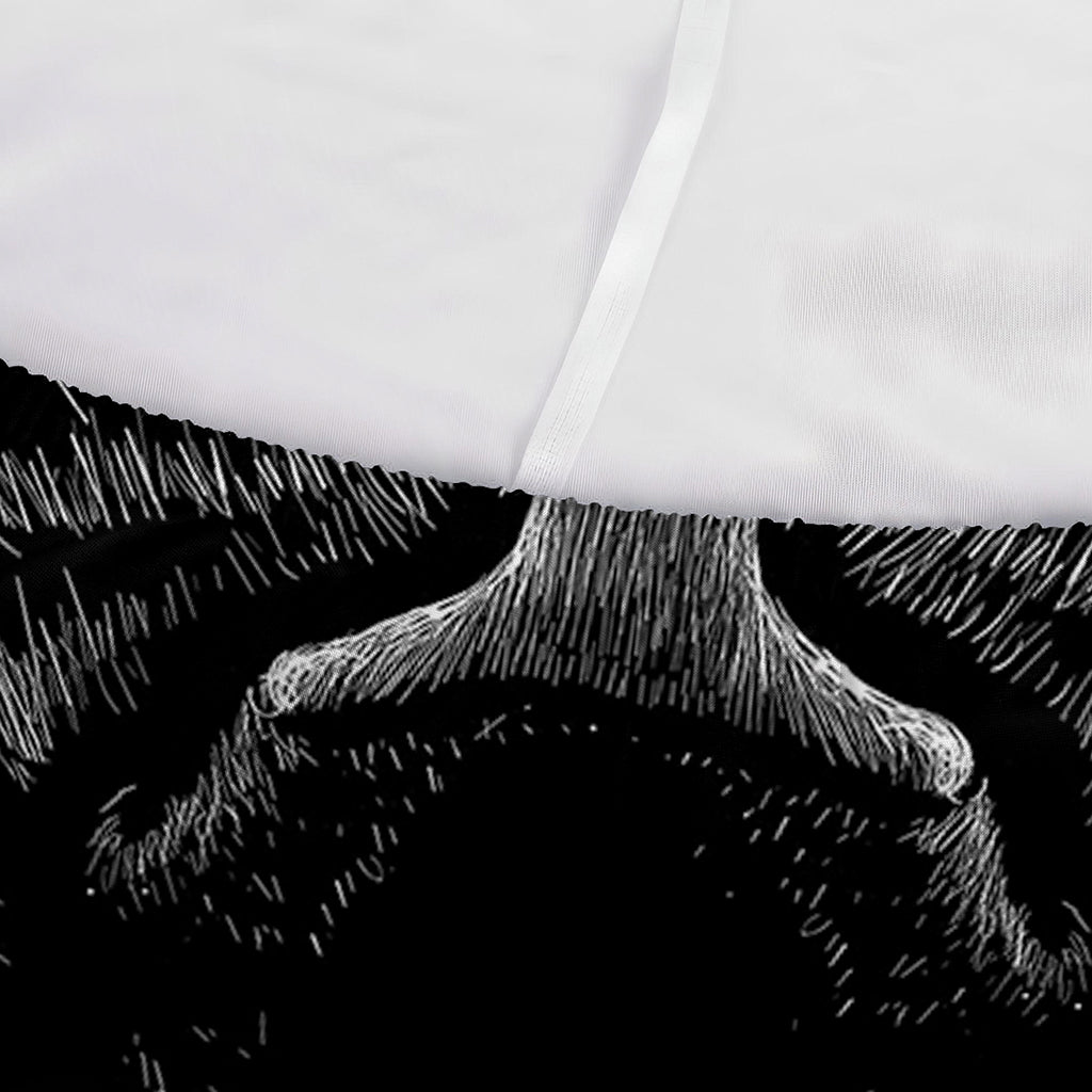 Black Tiger Portrait Print Sofa Cover