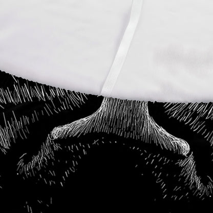 Black Tiger Portrait Print Sofa Cover