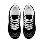 Black Tiger Portrait Print White Sneakers
