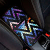 Black Triangle Galaxy Space Print Car Center Console Cover