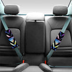 Black Triangle Galaxy Space Print Car Seat Belt Covers