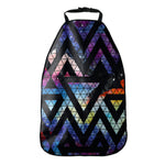 Black Triangle Galaxy Space Print Car Seat Organizers